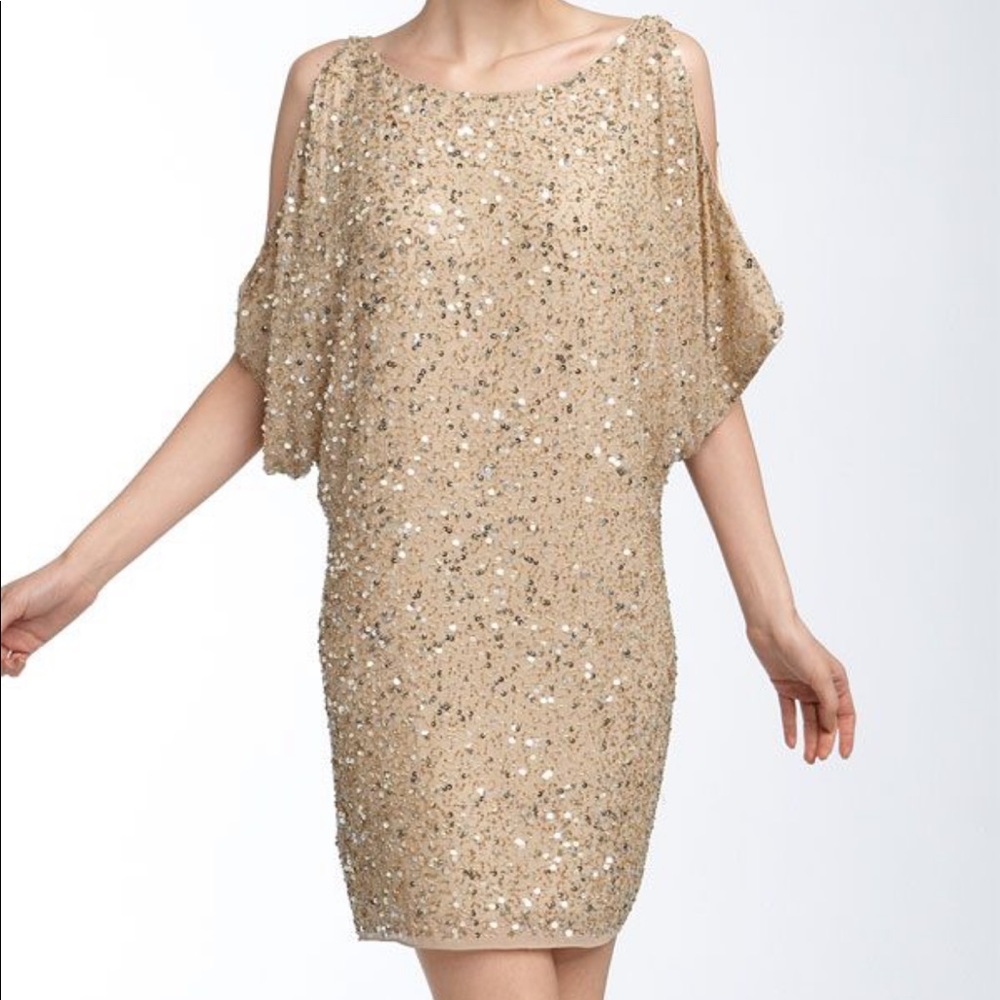 Aidan mattox sequin cocktail dress